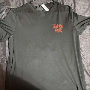 Graphic tee red black white